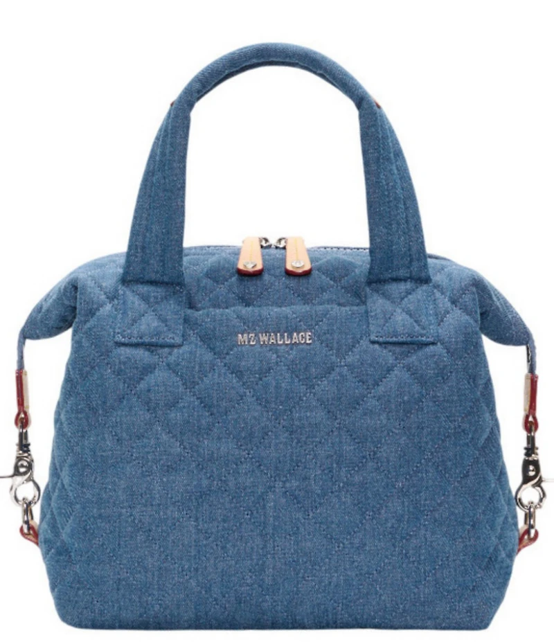 MZ Wallace Sutton Denim Small Deluxe Tote Bag