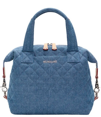 MZ Wallace Sutton Denim Small Deluxe Tote Bag