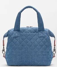 MZ Wallace Sutton Denim Small Deluxe Tote Bag