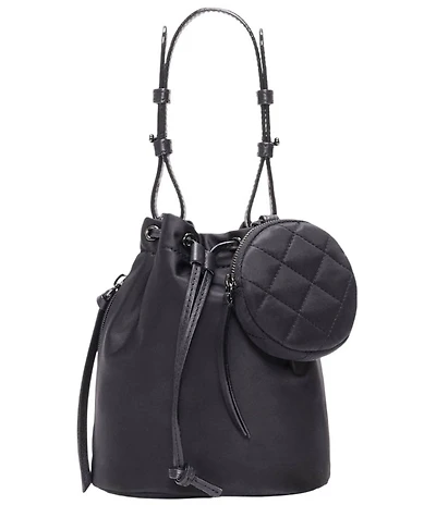 MZ Wallace Waverly Drawstring Top Handle Mini Bucket Bag