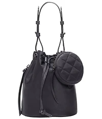 MZ Wallace Waverly Drawstring Top Handle Mini Bucket Bag