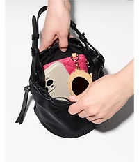 MZ Wallace Waverly Drawstring Top Handle Mini Bucket Bag