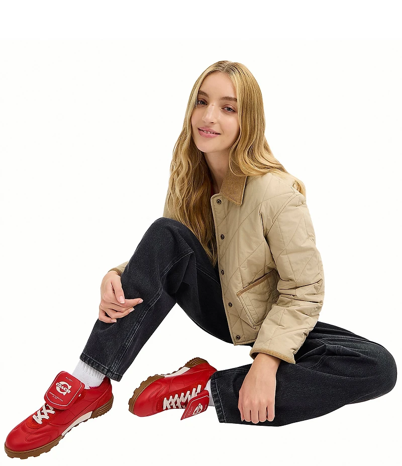 COACH Women's Match Leather and Suede Sneakers