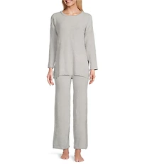 N by Natori Aura Heather Ribbed Knit Coordinating Lounge Pants