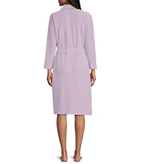 N by Natori Nirvana Long Sleeve Tie Waist Wrap Knit Robe