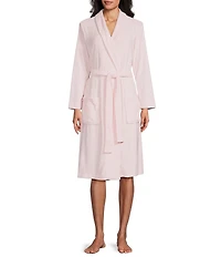 N by Natori Nirvana Long Sleeve Tie Waist Wrap Knit Robe
