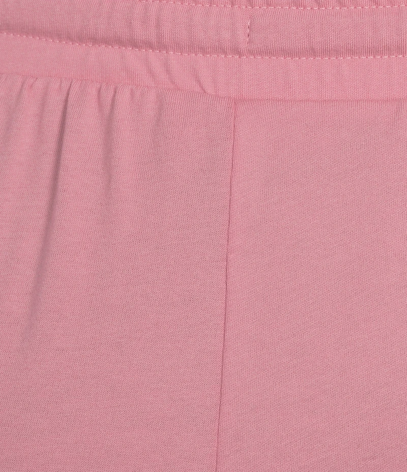 N by Natori Solid Knit Drawstring Tie Waist Side Pocket Coordinating Cropped Lounge Pant
