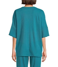 N by Natori Tranquility Short Sleeve V-Neck Coordinating Lounge Top