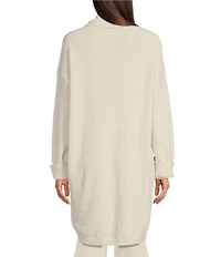 N Natori Chenille Open Front Lounge Cardigan