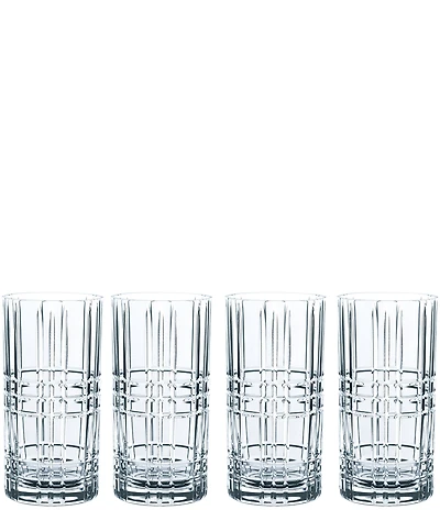 Nachtmann Square Long Drink Glasses, Set of 4