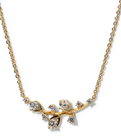 Nadri Adorn Leaf Short Pendant Necklace