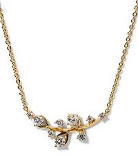 Nadri Adorn Leaf Short Pendant Necklace