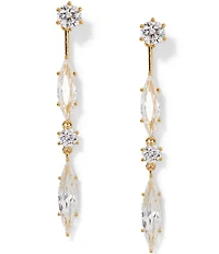 Nadri Beatrix Front Back Earrings