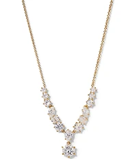 Nadri Beatrix Mixed CZ Frontal Short Pendant Necklace