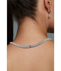 Nadri Crushed Pave Dome Collar Necklace