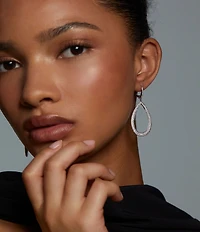 Nadri Crushed Teardrop Drop Earrings
