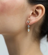 Nadri Delancey Front Back Drop Earrings