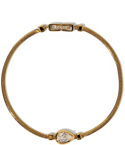 Nadri Delancey Pear Flex Line Bracelet