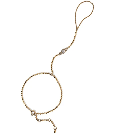 Nadri Delancey Rhinestone Hand Chain Bracelet