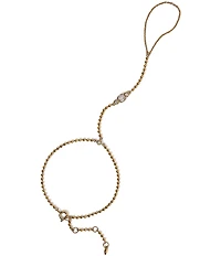 Nadri Delancey Rhinestone Hand Chain Bracelet