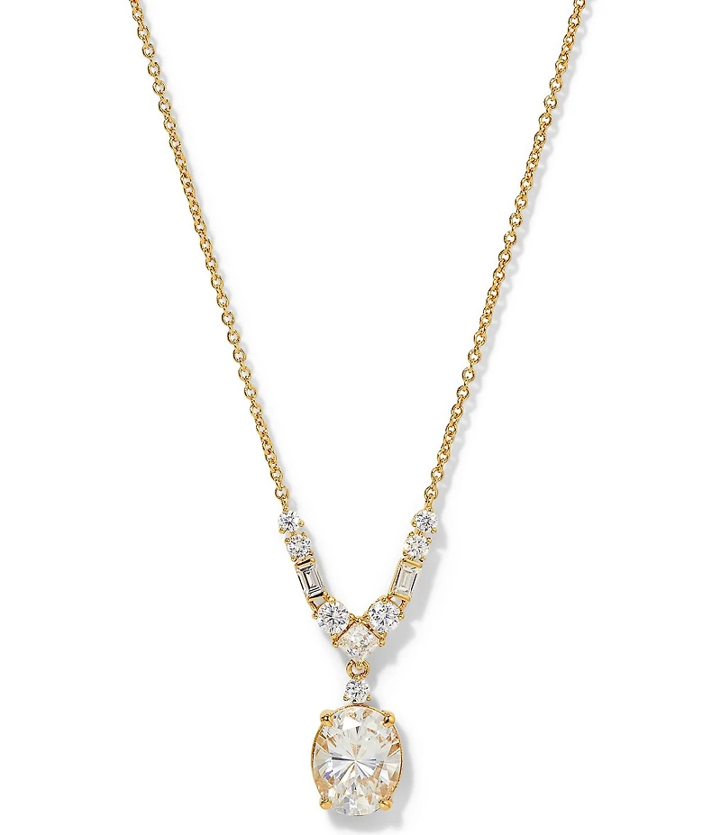 Nadri Delphine Small Frontal Short Pendant Necklace