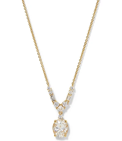 Nadri Delphine Small Frontal Short Pendant Necklace