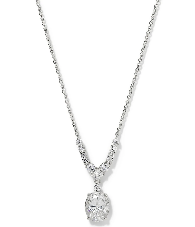 Nadri Delphine Small Frontal Short Pendant Necklace