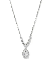 Nadri Delphine Small Frontal Short Pendant Necklace