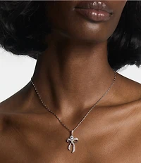 Nadri Eros Bow Rhinestone Short Pendant Necklace