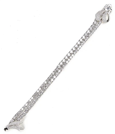 Nadri Eros Bow Tennis Line Bracelet