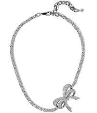 Nadri Eros Pave Bow Choker Necklace