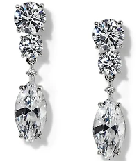 Nadri Everleigh Marquis Double Linear Earrings