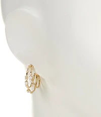 Nadri Everleigh Multi C Hoop Earrings