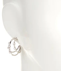 Nadri Everleigh Multi C Hoop Earrings