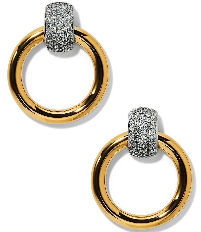 Nadri Gemini Door Knocker Drop Earrings