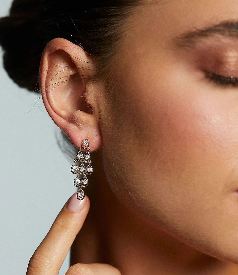 Nadri It Girl Kite Cubic Zirconia Earrings