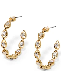Nadri It Girl Medium Hoop Earrings