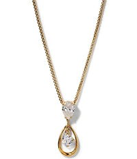 Nadri It Girl Pear Drop Short Pendant Necklace