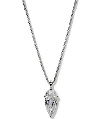Nadri Lucia Pear Rhinestone Short Pendant Necklace