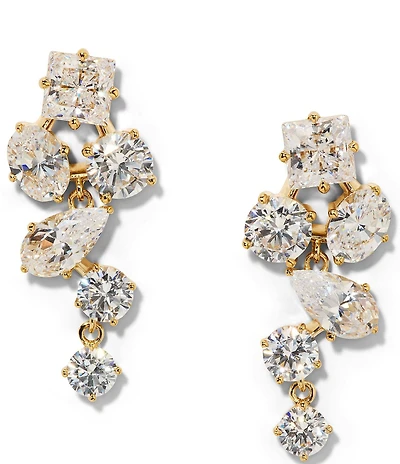 Nadri Lucia Rhinestone Cluster Drop Earrings