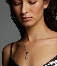 Nadri Luxor Kite Multi Cubic Zirconia Stone Drop Short Pendant Necklace