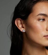 Nadri Luxor Trillion Stud Earrings