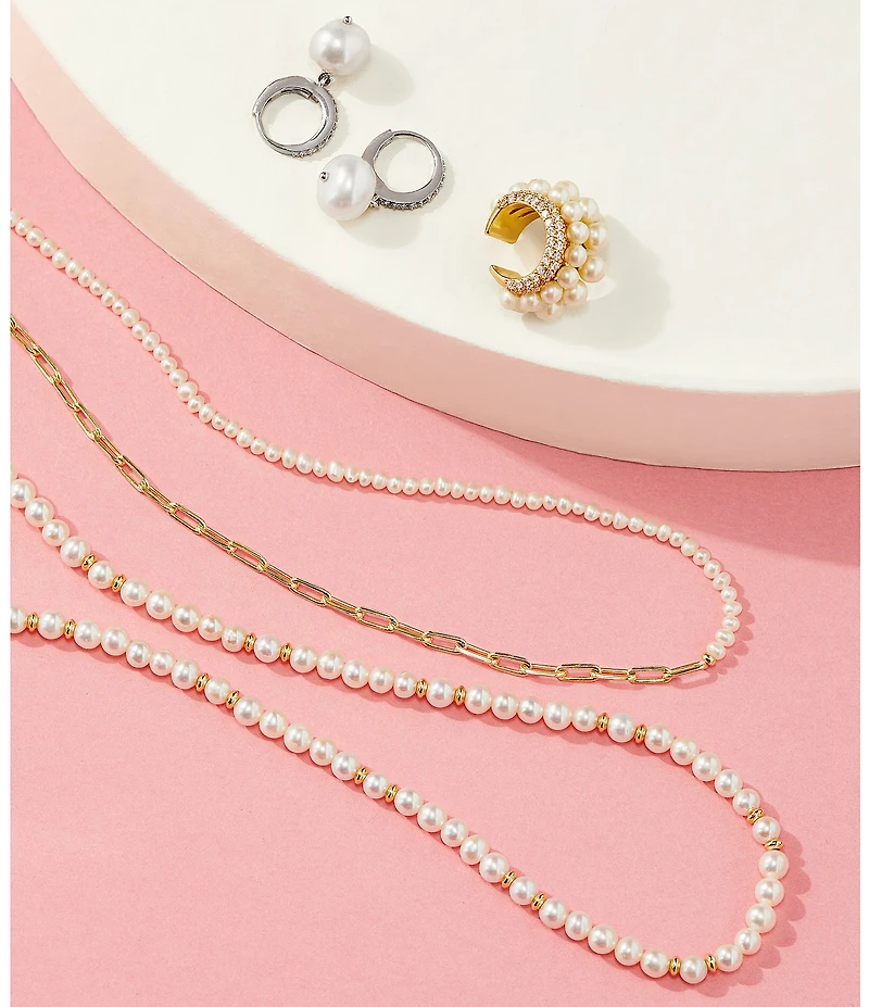 Nadri Madrid Freshwater Pearl Drop Earrings