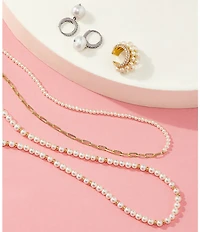 Nadri Madrid Freshwater Pearl Drop Earrings
