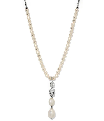 Nadri Madrid Freshwater Pearl Drop Y Necklace