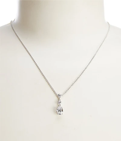 Nadri Maiden Oval Drop Short Pendant Necklace