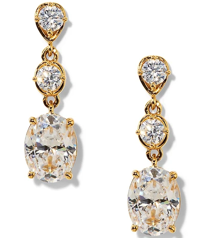 Nadri Maiden Oval Linear Earrings