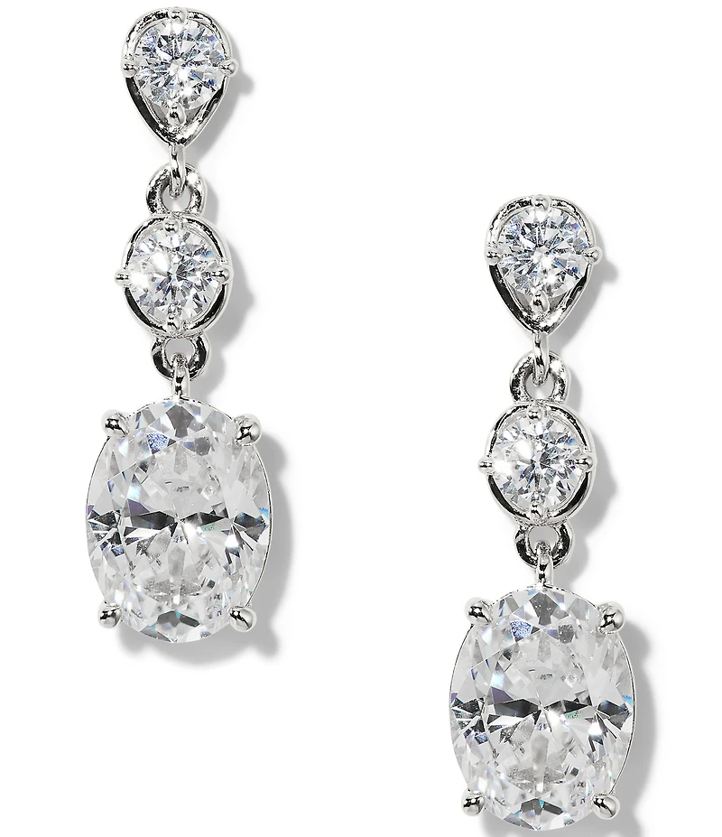 Nadri Maiden Oval Linear Earrings