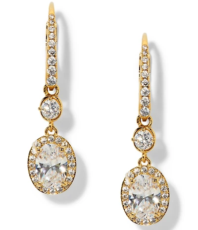 Nadri Maiden Oval Linear Earrings