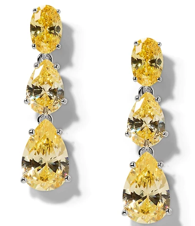 Nadri Nat Beauty Aqua Stone Drop Earrings